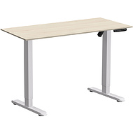 Стол с электроприводом WellDesk Basic 1300x675х18 белый/сосна аланд полярная (9191460+9072455)