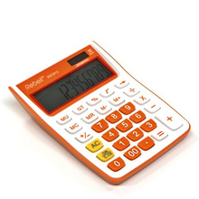Калькулятор настольный Rebell "SDC912-OR", 12-разрядный, белый, оранжевый