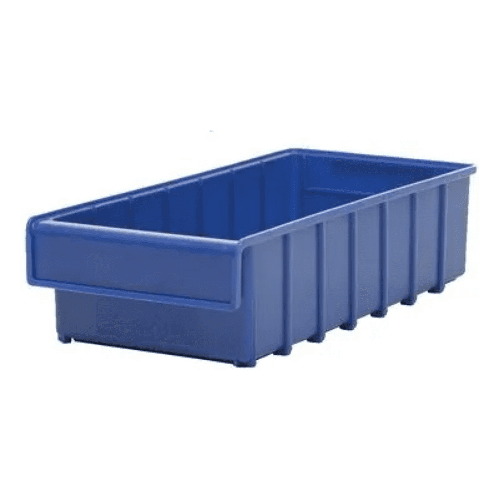 Ящик пластиковый "Практик", 400x185x100 мм, синий