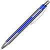 Ручка шариковая автоматическая "Butterflow Click", 0.7 мм, синий, серебристый, стерж. синий - 3