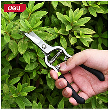 Ножницы садовые Deli GS EDL580123, 200 мм., черный, зеленый