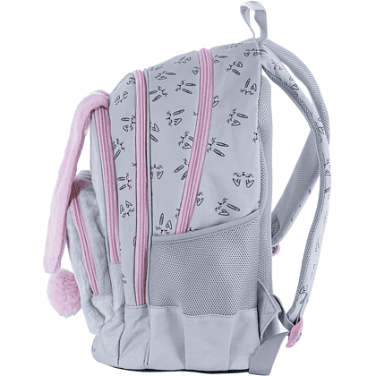 Рюкзак школьный "Honeybunny", серый, розовый - 4