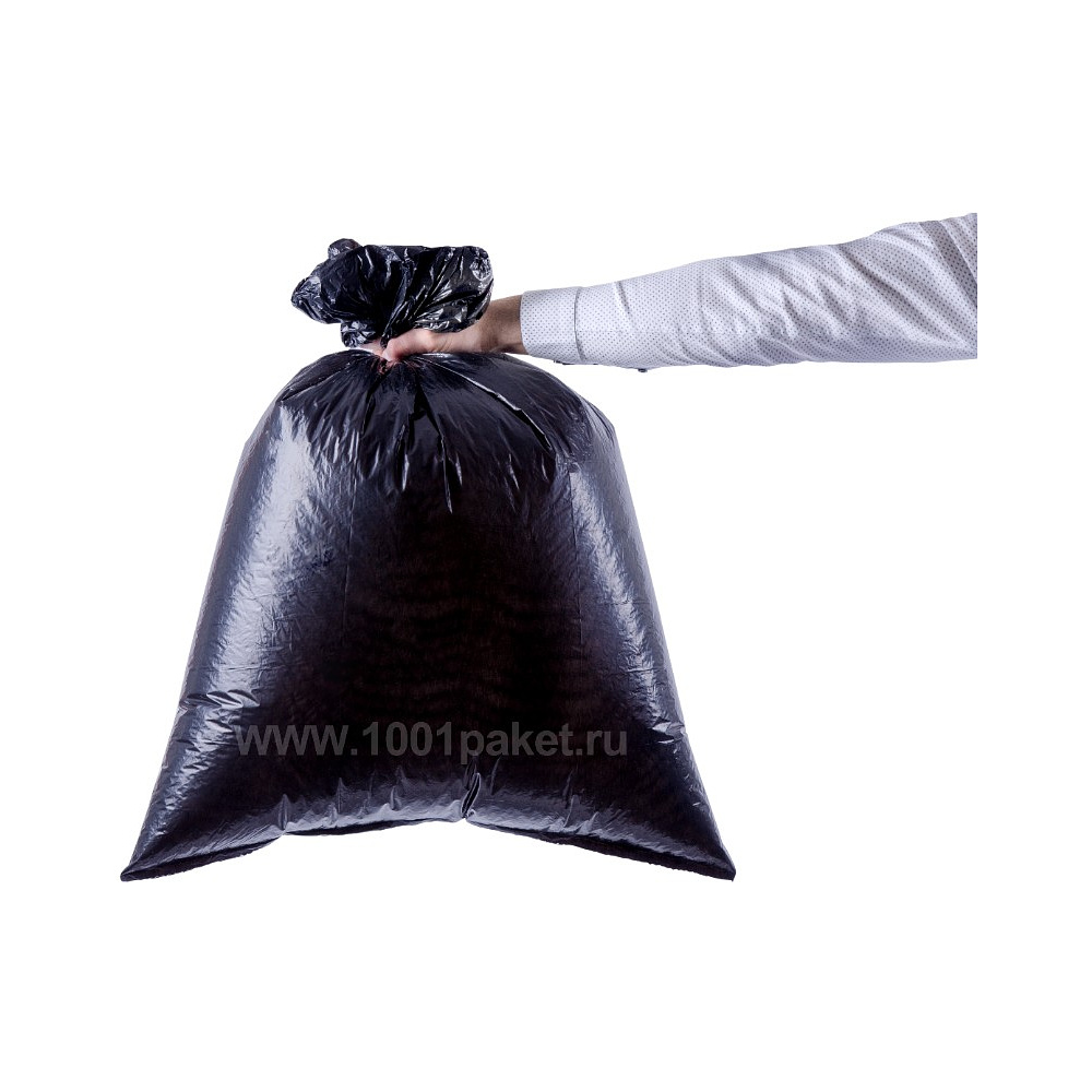 Мешки для мусора Ромашка Прораб, 100 л, ПВД, 70 мкм, 60х100 см, 10 шт/рулон, черный - 2