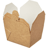Контейнер бумажный, 600 мл, Fold Box, 130/110х110/90х65, 50 шт, крафт - 3