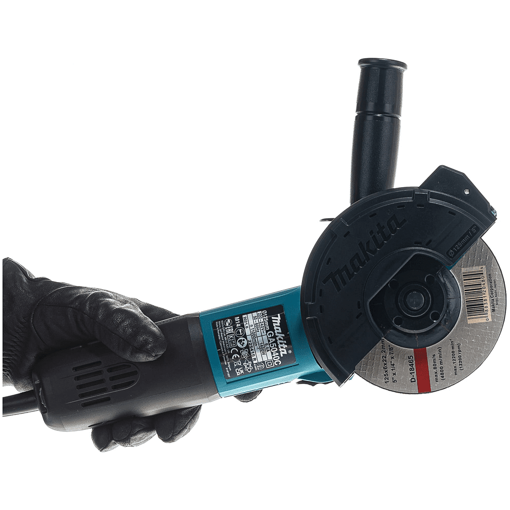 Шлифмашина угловая MAKITA GA5040C, 1400 Вт, 125 мм, SJS II - 8