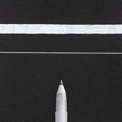 Ручка гелевая "Gelly Roll Basic", 0.4 мм, белый, стерж. белый - 2