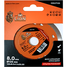 Диск алмазный по керамике M-Lion, 125x22,23 мм, ультратонкий