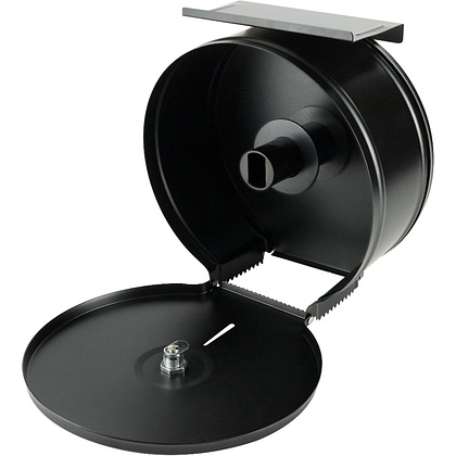 Диспенсер BXG-PD-5005B для туалетной бумаги в средних и больших рулонах, металл, черный, матовый - 3