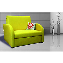 Кресло-кровать "Премьер 3/800-1", желтый цвет обивки