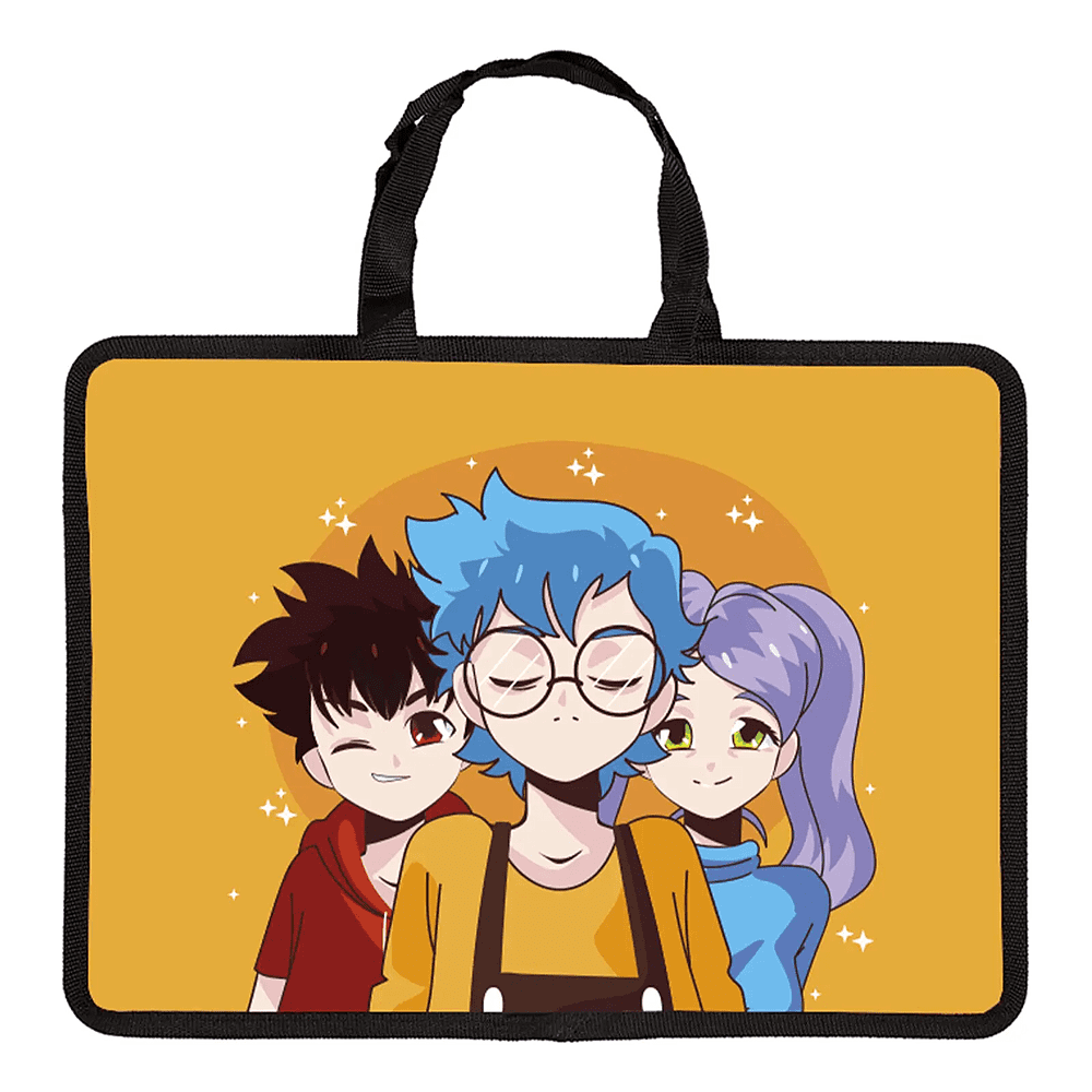 Папка для тетрадей "Back to school", А4, молния, пластик, оранжевый