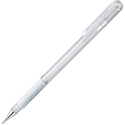 Ручка гелевая "К118", 0.8 мм, белый, стерж. белый