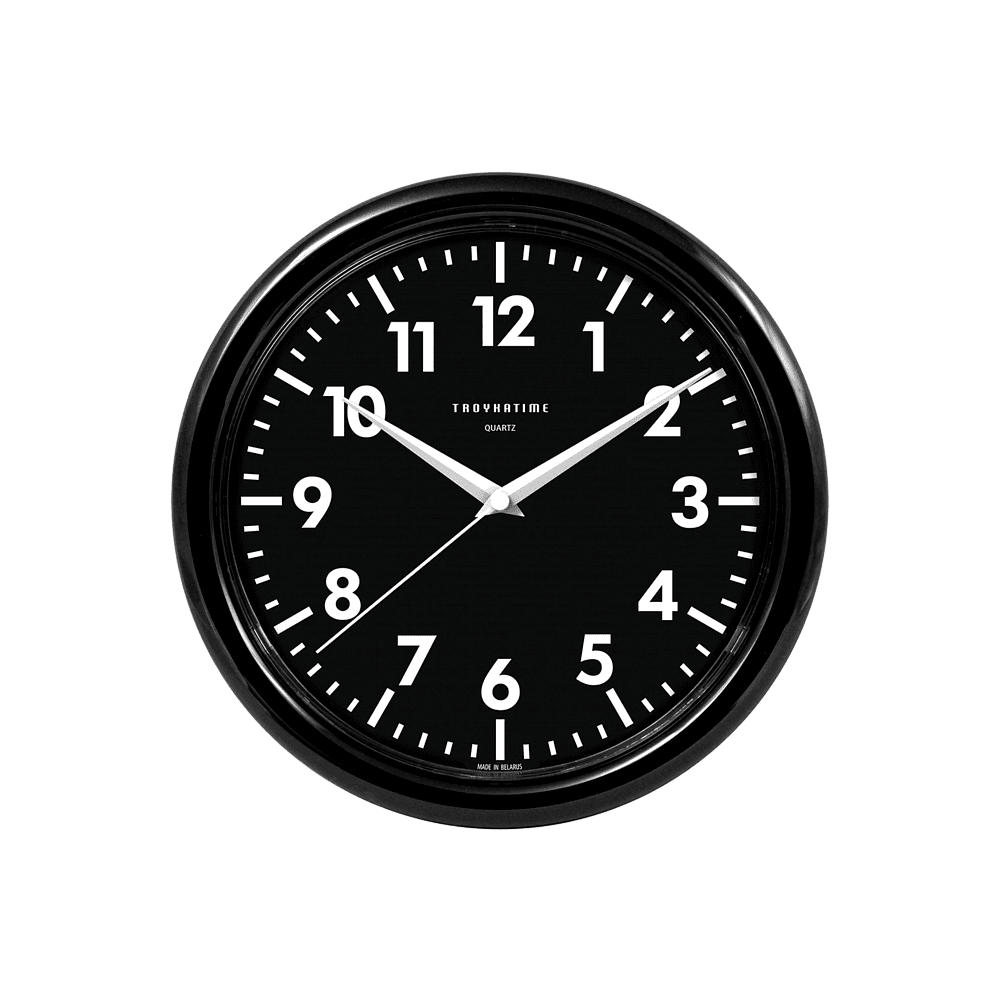 Часы настенные "984565", пластик, 245 мм, черный