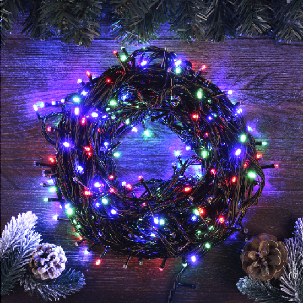 Гирлянда электрическая LED "Нить", 35 м, мультиколор - 5