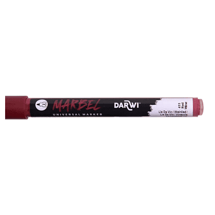 Маркер акриловый "Darwi.Marbel" 411, винный - 2