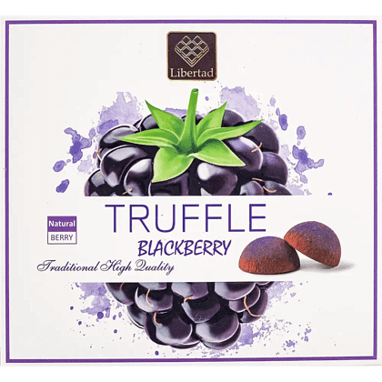 Конфеты "Libertad", 120 г, трюфели в ежевичной обсыпке