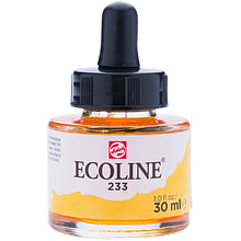 Жидкая акварель "ECOLINE", 233 желтый шартрез, 30 мл