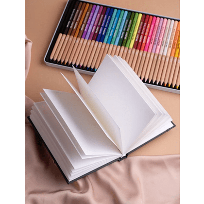 Скетчбук для графики "GrafArt white", 40 листов, А6, 160 г/м2, серый - 3