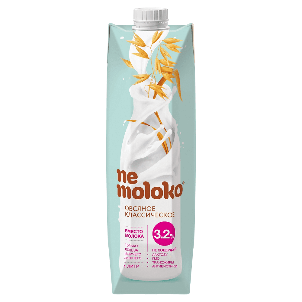 Напиток овсяный "Nemoloko", 1 л, классический 