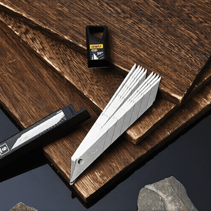 Лезвия для малого ножа "Deli SK5", 9 мм, 10 штук - 3