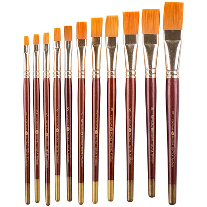 Кисть "Decola", синтетика, плоская, №1 - 3