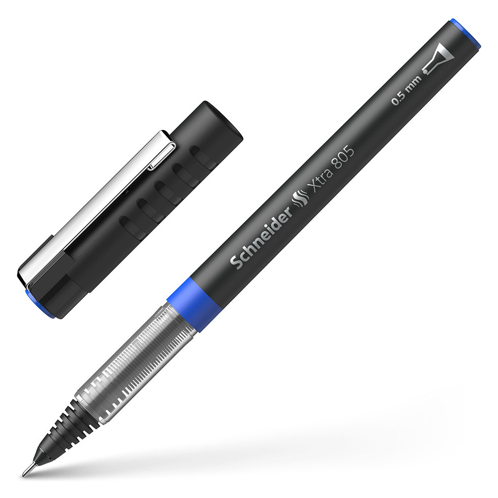 Ручка-роллер "Xtra 805", 0.5 мм, синий, стерж. синий 