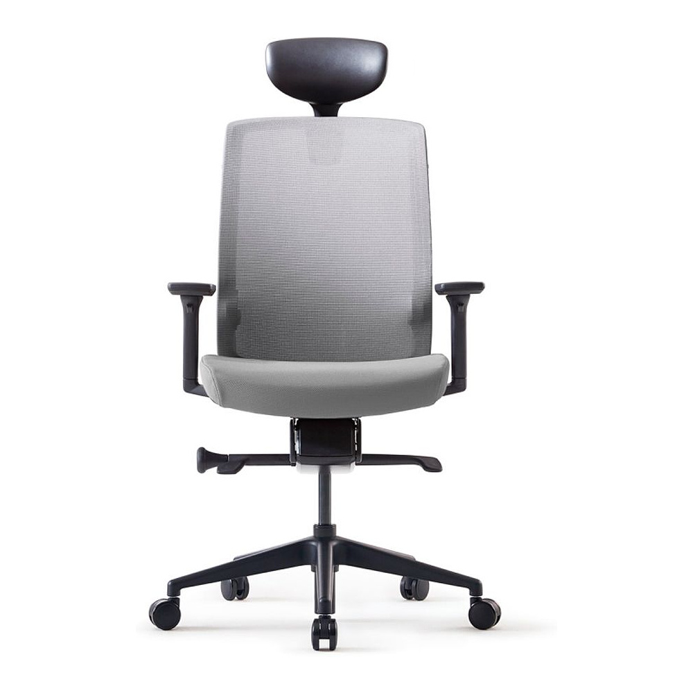 Кресло для руководителя Bestuhl "J1", сетка, ткань, пластик, серый  - 2