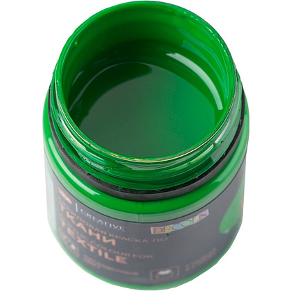 Краска акриловая по ткани "Декола", 717 зеленая светлая, 50 мл., банка - 5