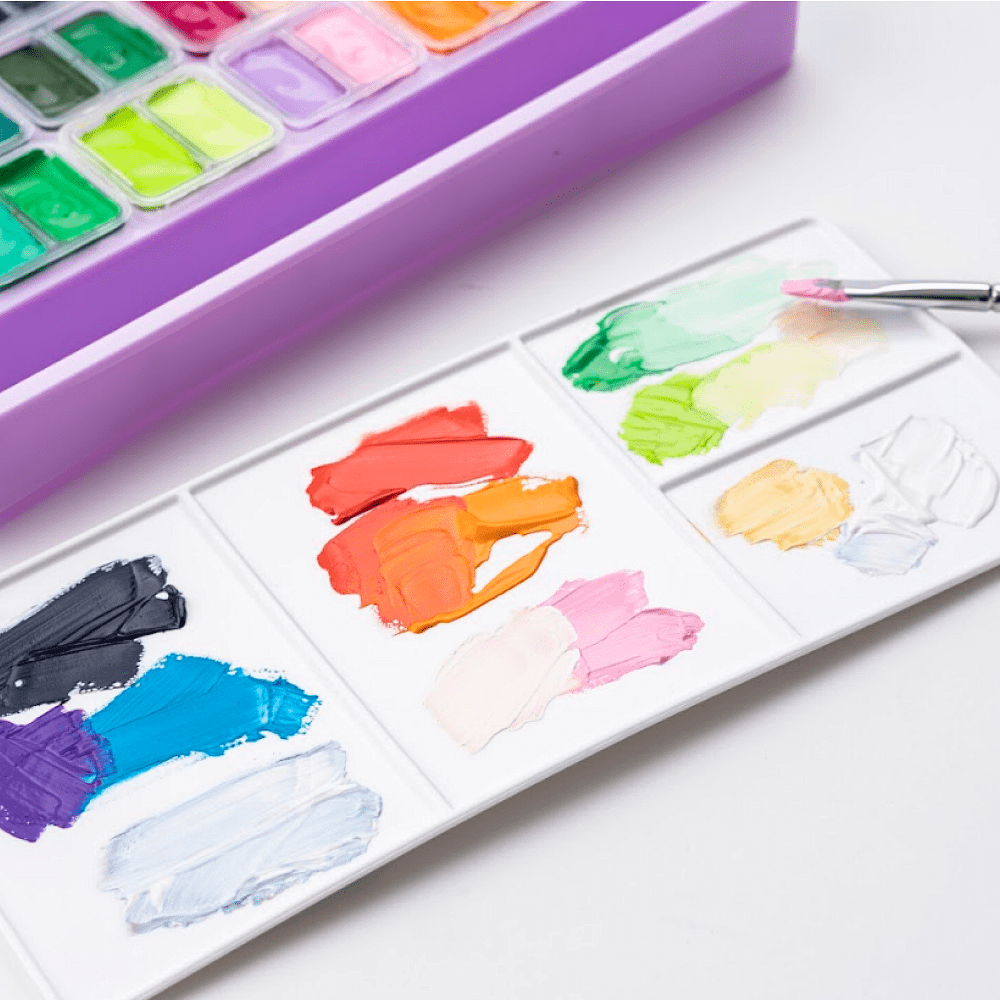 Гуашь "Himi", 36 цветов, 12 мл, футляр - 10