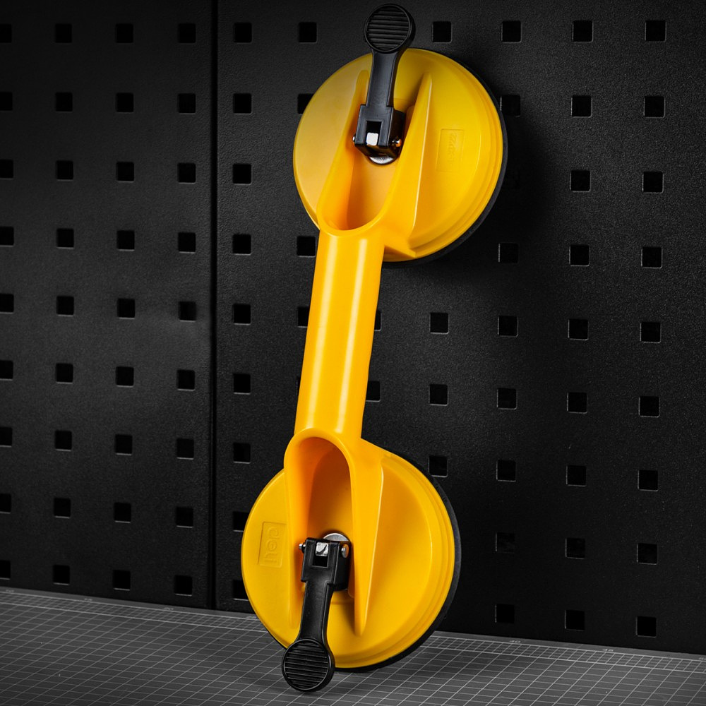 Стеклодомкрат Deli YS EDL-XP22, двойной, до 80 кг, желтый - 6