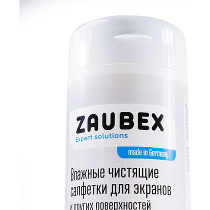 Салфетки чистящие универсальные "Zaubex" в тубе, 100 шт, безалкогольные - 2