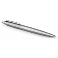 Ручка шариковая автоматическая "Parker Jotter Stainless Steel CT", 0.7 мм, серебристый, стерж. синий
