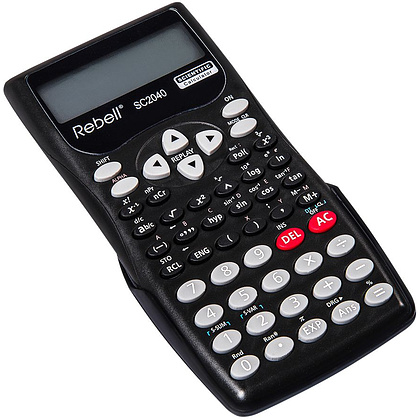 Калькулятор научный Rebell "SC2040", 12-разрядный, черный