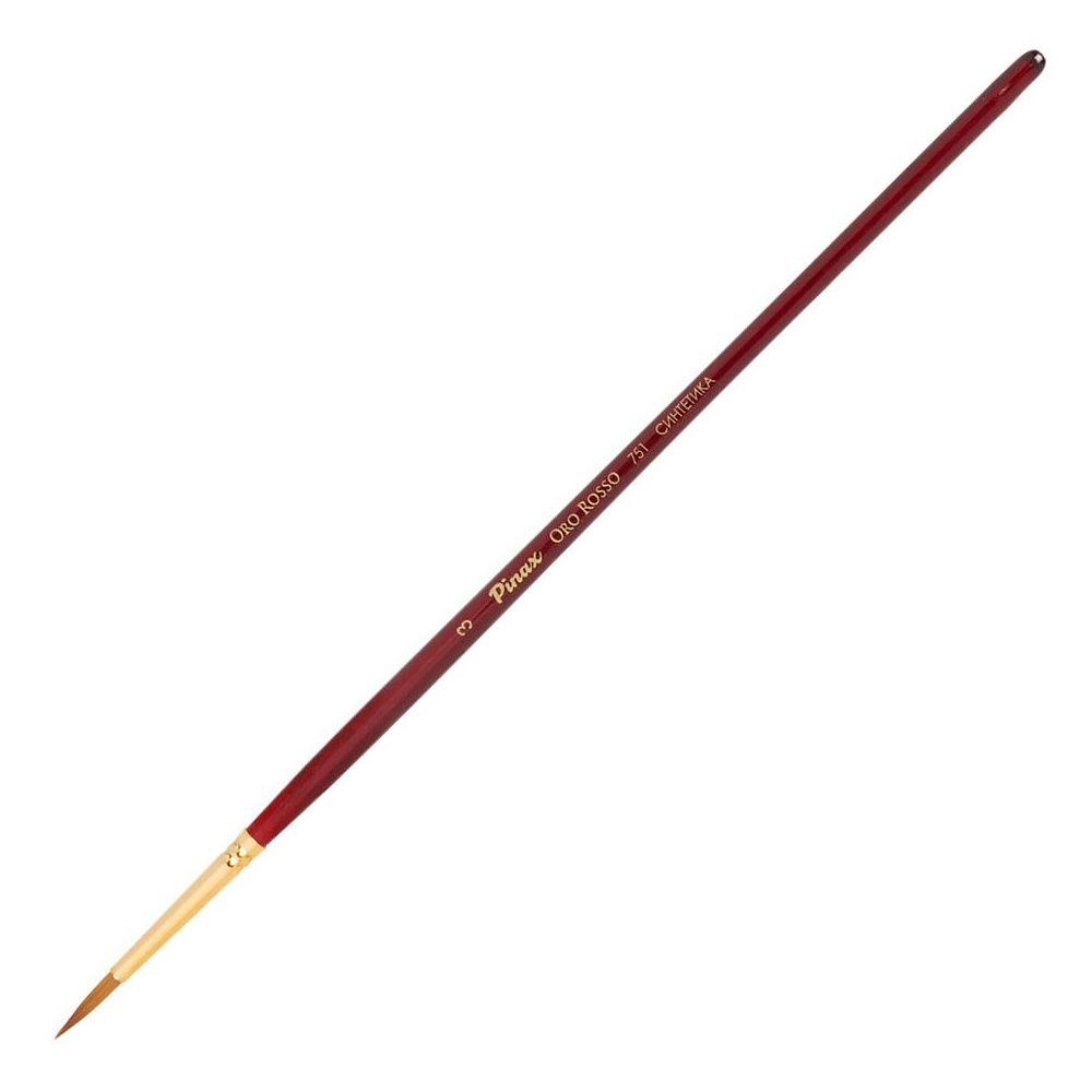 Кисть для рисования "Pinax ORO ROSSO", синтетика, круглая, №3