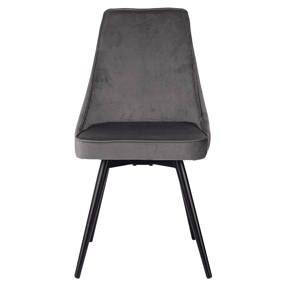 Стул Бюрократ "CH-K4_SP_2" ткань, темно-серый, металл, комплект 2 штуки, с поворотным механизмом - 3