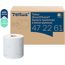 Бумага туалетная Tellus Комфорт TP9 SmartChoice, в мини-рулонах, 118,2 м, 2 слоя