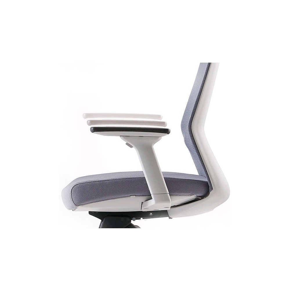 Кресло для руководителя Bestuhl "J1", сетка, ткань, пластик, серый  - 8