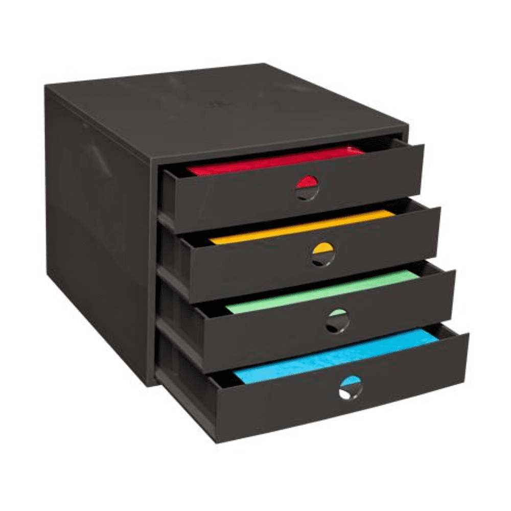 Блок из 4-х лотков закрытый "Exacompta", черный - 3