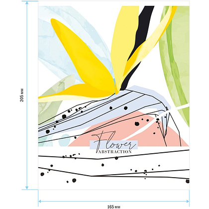 Тетрадь "Рисунки. Flower", А5, 48 листов, клетка, ассорти - 4