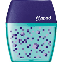 Точилка Maped "Shaker Pixel Party", 2 отверстия, синий 