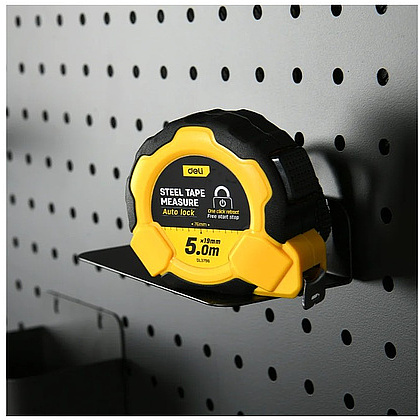 Рулетка Deli YS EDL3796, 5 м х 19 мм, желтый, черный - 9