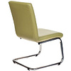 Кресло на полозьях "Бюрократ CH-250-V", искусственная кожа, зеленый - 4
