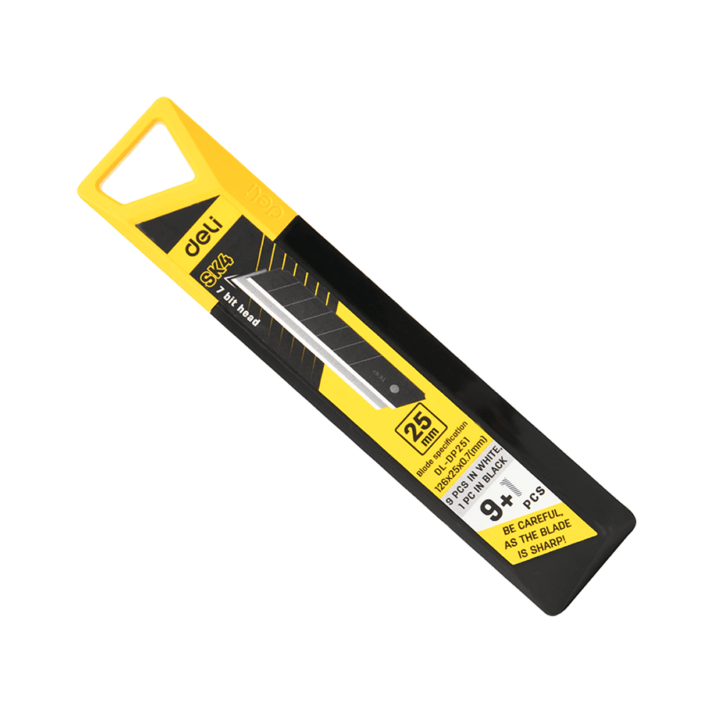 Лезвие для строительного ножа Deli EDL-DP251, 25 мм, 10 шт.
