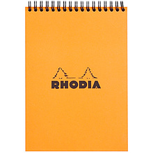 Блокнот "Rhodia", A5, 80 листов, линейка, оранжевый