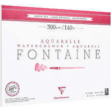 Блок-склейка бумаги для акварели Fontaine, холодный пресс