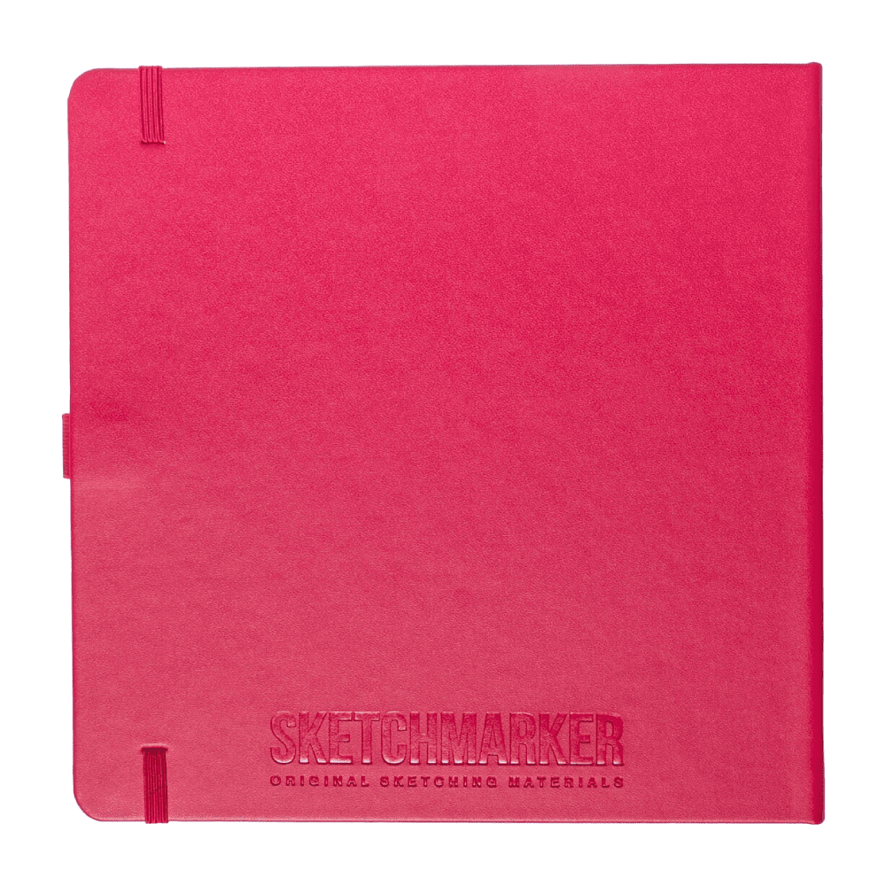 Скетчбук "Sketchmarker", 80 листов, 20x20 см, 140 г/м2, маджента  - 2