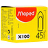 Скрепки Maped, 45 мм, 100 шт, серебристый