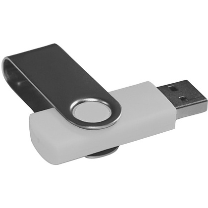 Карта памяти USB Flash 2.0 "Dot", 8 Gb, белый, серебристый - 3