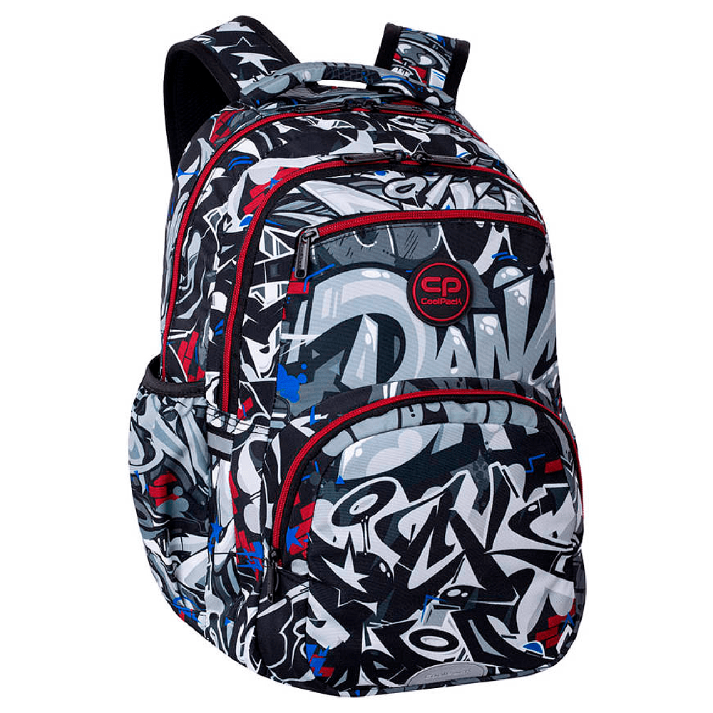 Рюкзак школьный Coolpack "Street art", черный, белый