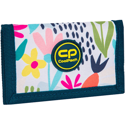 Кошелек "Sunny day", полиэстер, голубой, зеленый