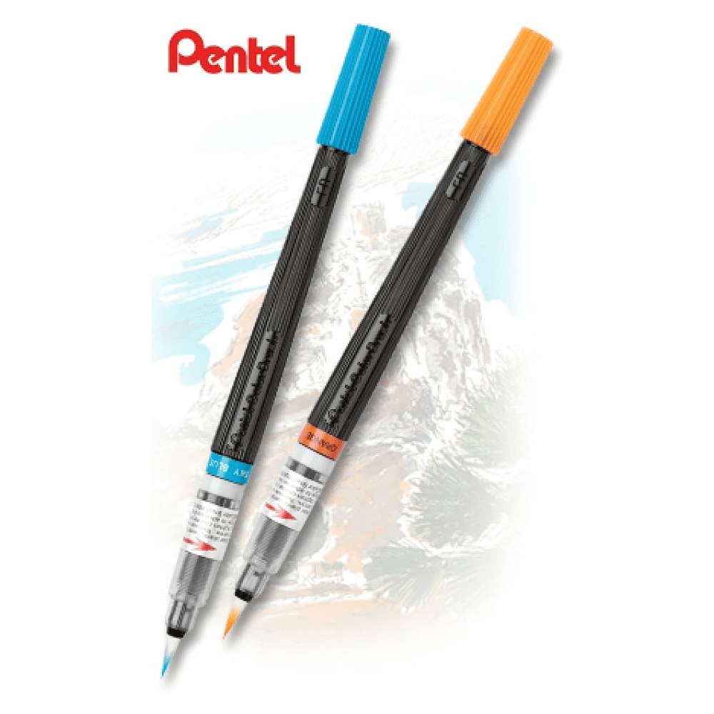 Кисть "Pentel Colour Brush", зеленый - 2